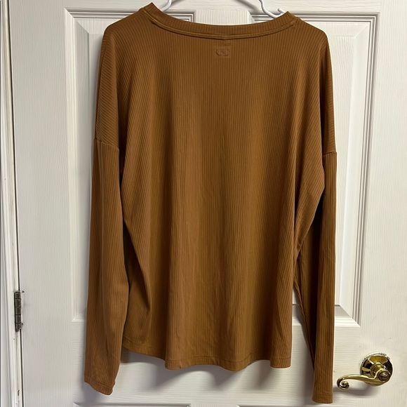 CALIA by Carrie Underwood Brown Relaxed Long Sleeve Hoodie - Picture 3 of 3